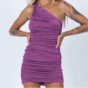 Lioness One Shoulder Mini Dress